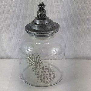 Pineapple glass canister